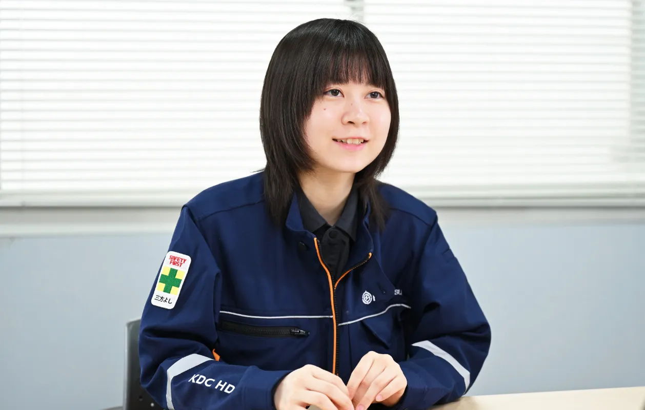 作業服姿のH.Aさん